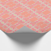 Pink Peace Tribal Lace Muster GIF Packpapier (Ecke)