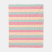 Pink Peach Aquamarin Striping Template Moderne Ele Fleecedecke (Vorderseite)