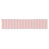 Pink Peach Aquamarin Striping Template Pastellfarb Kurzer Tischläufer (Horizontal)