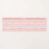 Pink Peach Blush Stripes Yogamatte (Vorderseite (Horizontal))