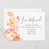 Pink Peach Blush Wildblume Ich habe die Karte vers (Vorne/Hinten)