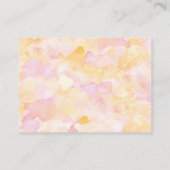 Pink Peach Books for baby Showingcard Begleitkarte (Rückseite)