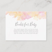 Pink Peach Books for baby Showingcard Begleitkarte (Vorderseite)