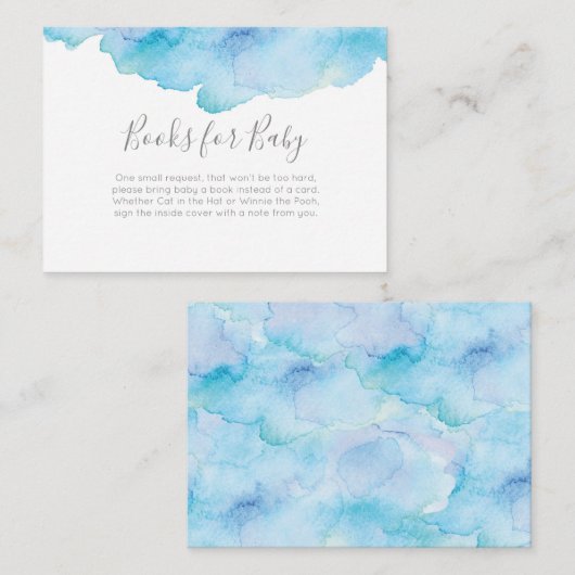 Pink Peach Books for baby Showingcard Begleitkarte (Vorne/Hinten)