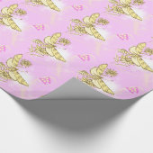Pink Peach Butterfly Packpapier (Ecke)