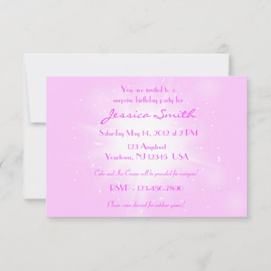 Pink Peach Butterfly RSVP Karte (Rückseite)