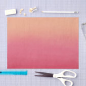 Pink & Peach Coral Abstrakt Ombre Moderne Elegant Seidenpapier (Handwerk)