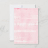 Pink Peach & Cream Floral Baby Shower Time Kapsel Mitteilungskarte (Rückseite)