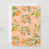 Pink & Peach Fuzz Das ist ein weiteres Brautparty Einladung (Rückseite)