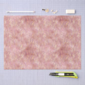 Pink Peach Glitzy Glitzern Sparkle Zebra Print Seidenpapier (Handwerk)