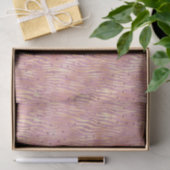 Pink Peach Glitzy Glitzern Sparkle Zebra Print Seidenpapier (Geschenk)