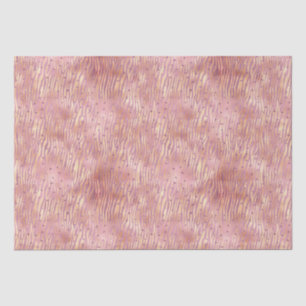 Pink Peach Glitzy Glitzern Sparkle Zebra Print Seidenpapier