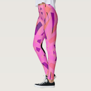Pink Peach Lila Yoga Fitness Übung Valentine Leggings