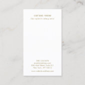 Pink Peach Minimalistisch Beauty Salon Visitenkarte (Rückseite)