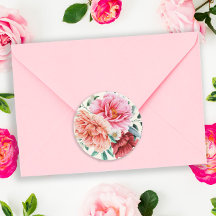 Pink Peach Peonies Burgundy Floral Blätter