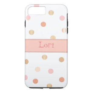 Pink & Peach Polka Dot Case-Mate iPhone Hülle