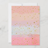 Pink Peach Pumpkin Herbst Einladung Liebe (Rückseite)