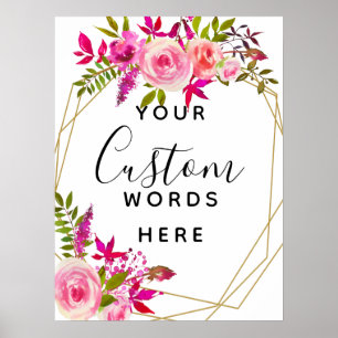 Pink Peach Rose erstellen Ihre eigenen individuell Poster
