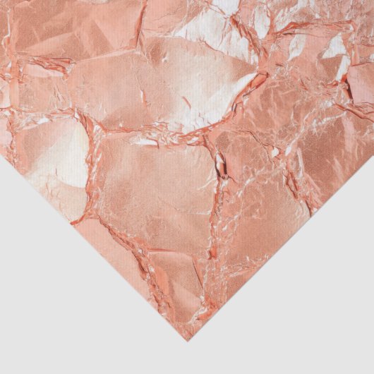 Pink Peach Rose Gold Glam Seidenpapier (Detail)