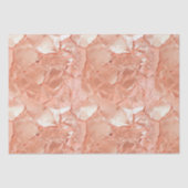 Pink Peach Rose Gold Glam Seidenpapier (Vorderseite)