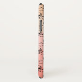 Pink Peach Skull Hallogramm Personalisiert Case-Mate iPhone Hülle (Hinten/Rechts)