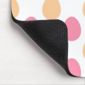 Pink Peach Spring Easter Eggs Paattern Mousepad (Ecke)