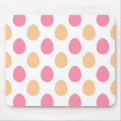 Pink Peach Spring Easter Eggs Paattern Mousepad (Vorne)