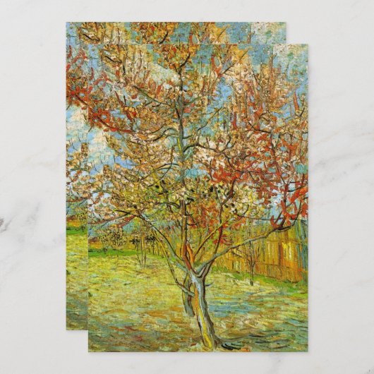 Pink Peach Tree in Blossom von Vincent van Gogh (Vorne/Hinten)