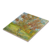 Pink Peach Tree in Blossom von Vincent van Gogh Fliese (Seite)