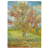 Pink Peach Tree in Blossom von Vincent van Gogh Klemmbrett (Rückseite)