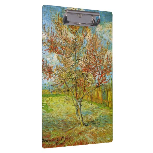 Pink Peach Tree in Blossom von Vincent van Gogh Klemmbrett (Rechts)