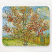Pink Peach Tree in Blossom von Vincent van Gogh Mousepad (Vorne)