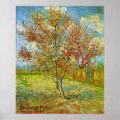 Pink Peach Tree in Blossom von Vincent van Gogh Poster (Vorne)