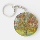 Pink Peach Tree in Blossom von Vincent van Gogh Schlüsselanhänger (Vorderseite)