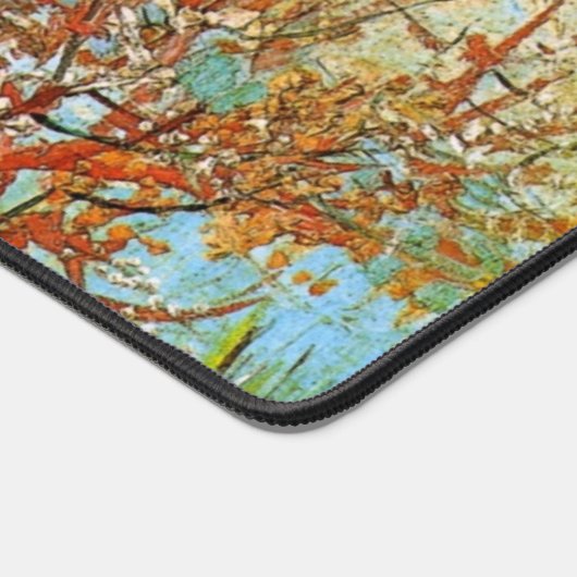 Pink Peach Tree in Blossom von Vincent van Gogh Schreibtischunterlage (Ecke)