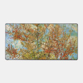 Pink Peach Tree in Blossom von Vincent van Gogh Schreibtischunterlage (Vorderseite)