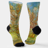 Pink Peach Tree in Blossom von Vincent van Gogh Socken (Gewinkelt)