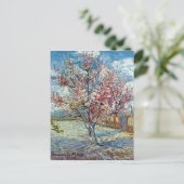 Pink Peach Tree Van Gogh Fine Art Postkarte (Stehend Vorderseite)