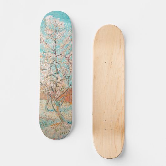 Pink Peach Tree, Vincent van Gogh Skateboard (Vorderseite)