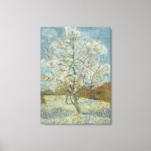 Pink Peach Tree von Vincent Van Gogh Leinwanddruck (Vorderseite)