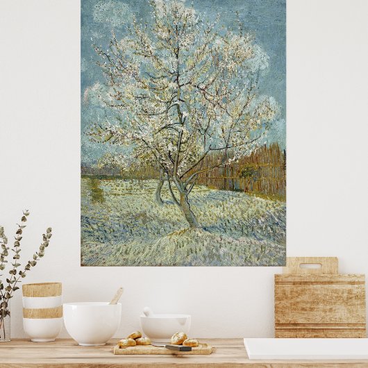 Pink Peach Tree von Vincent Van Gogh Poster (Küche)