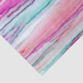 Pink Peach Türkis Waves Seidenpapier (Ausschnitt)