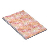 Pink Peach Unicorn Glitzer Notizblock (Rechte Seite)