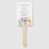 Pink Peach Yellow Blooms Set der Programmlüfter Fächer (Rückseite)