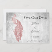 Pink Peacock Ankündigung Datum freihalten (Vorderseite)