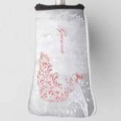 Pink Peacock Personalisiert Golf Headcover (Rotieren 90)
