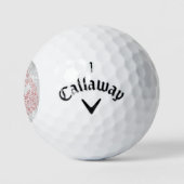 Pink Peacock Personalisiert Golfball (Logo)