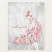 Pink Peacock Personalisiert Planer (Vorderseite)