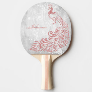Pink Peacock Personalisiert Tischtennis Schläger