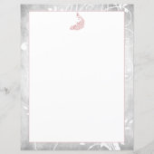 Pink Peacock Stationery (Rückseite)